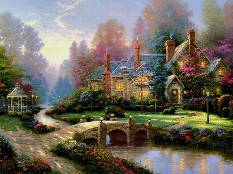 Thomas Kinkade Beyond Spring Gate